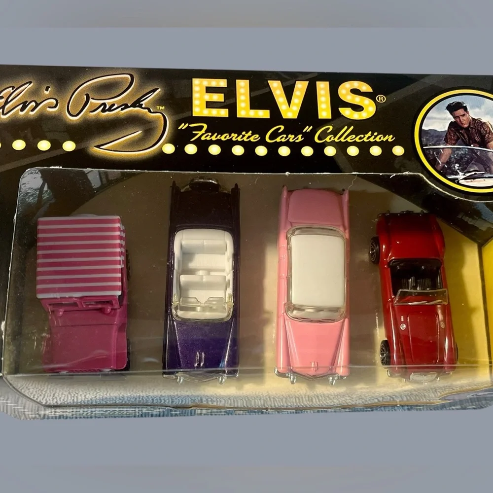 Elvis 'Favorite Die Cast Cars' 4-Piece Toy Car Set - Multicolors New in Box